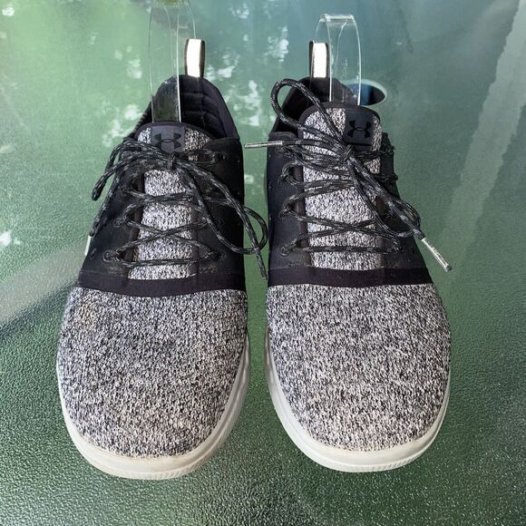 Under Armour UA Men's Shoes Size 8 Charged Black Running Sneakers 1288347-001 - Picture 2 of 8